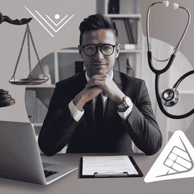 A professional ready to take action, symbolizing the next steps in securing expert medical evaluations for legal cases.