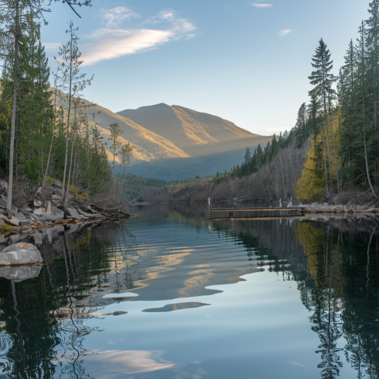 Tranquil nature scene symbolizing clarity and trust