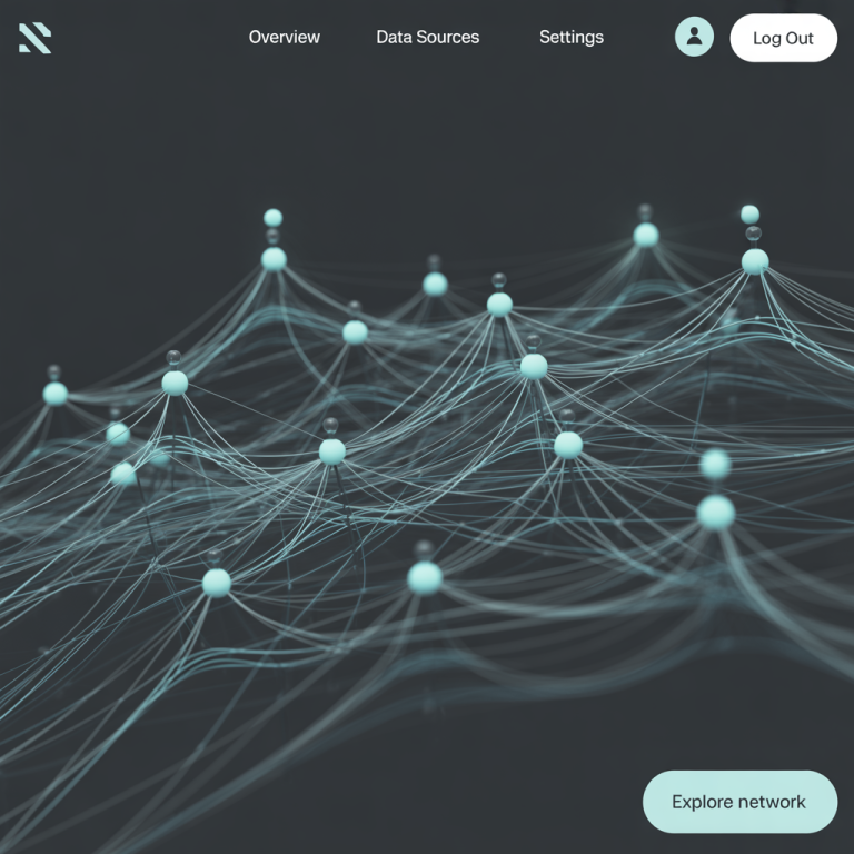 Visualization of a secure blockchain network linked to medical documents, symbolizing future steps in medical record management.