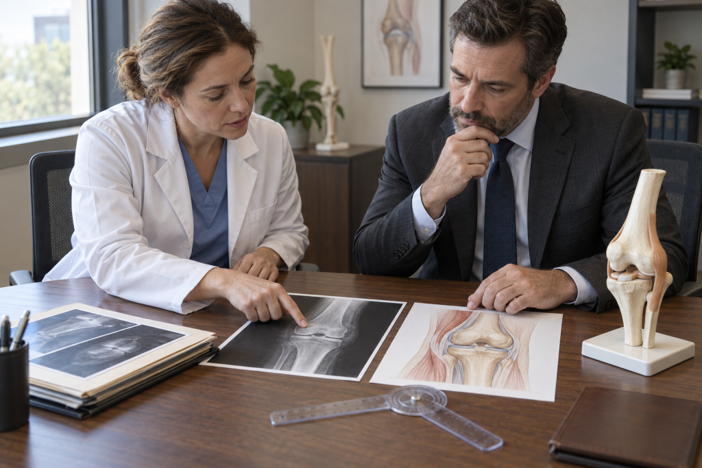 physician-attorney-reviewing-medical-evidence
